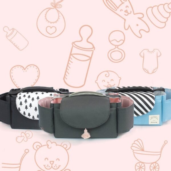 Multifunction Baby Stroller Bag Organizer Maternity Nappy Bag Stroller Accessories Cup wheelchair bag - Image 7