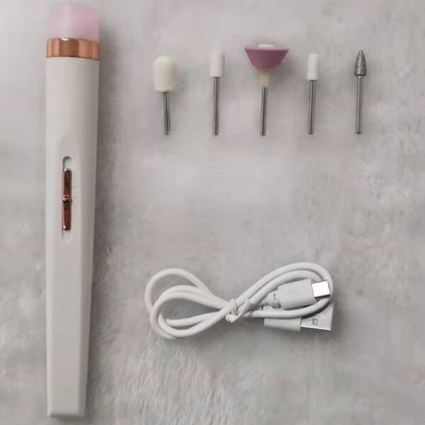 5in1 Manicure Machine Set Electric Nail Drill Polisher Cordless USB Rechargeable With LED Cutters Mill For Manicure Pedicure Accessor - Image 9